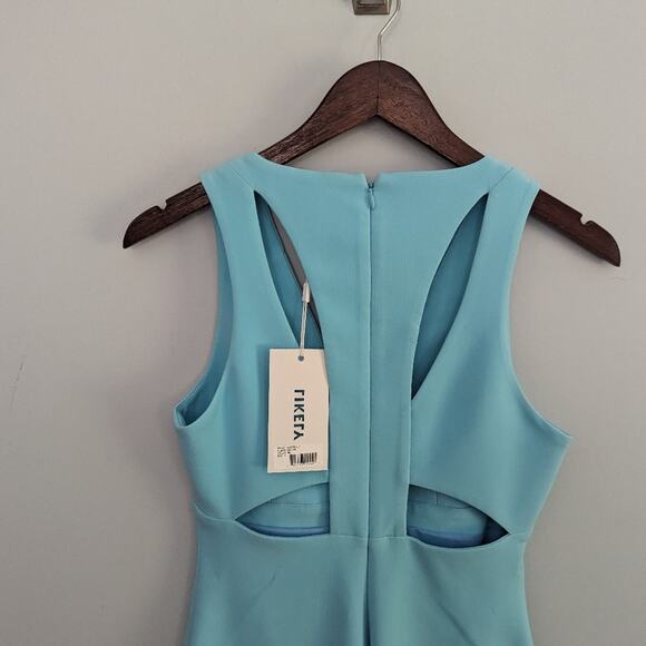 NEW Women's Likely 2 Albury Mint Blue Sheath Dress Cut Sexy Bodycon - Picture 3 of 8